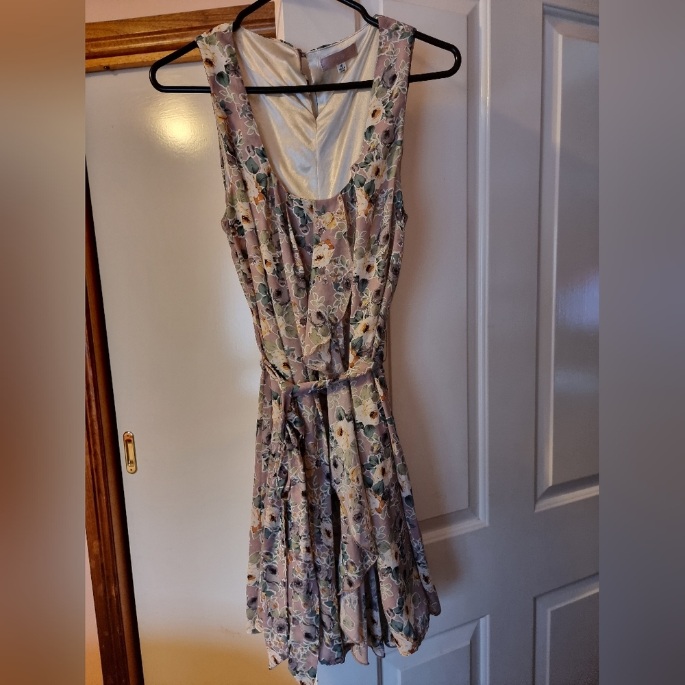 Temt mushroom floaty floral mini dress size 10 - Picture 11 of 11